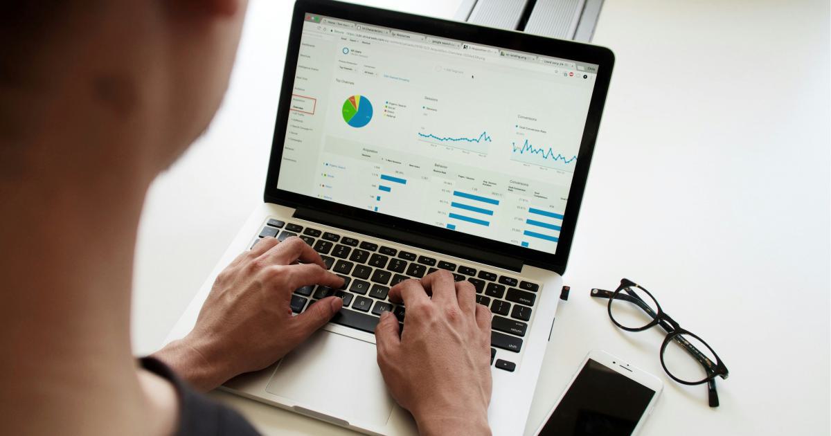 Laptop Showing Data Analysis