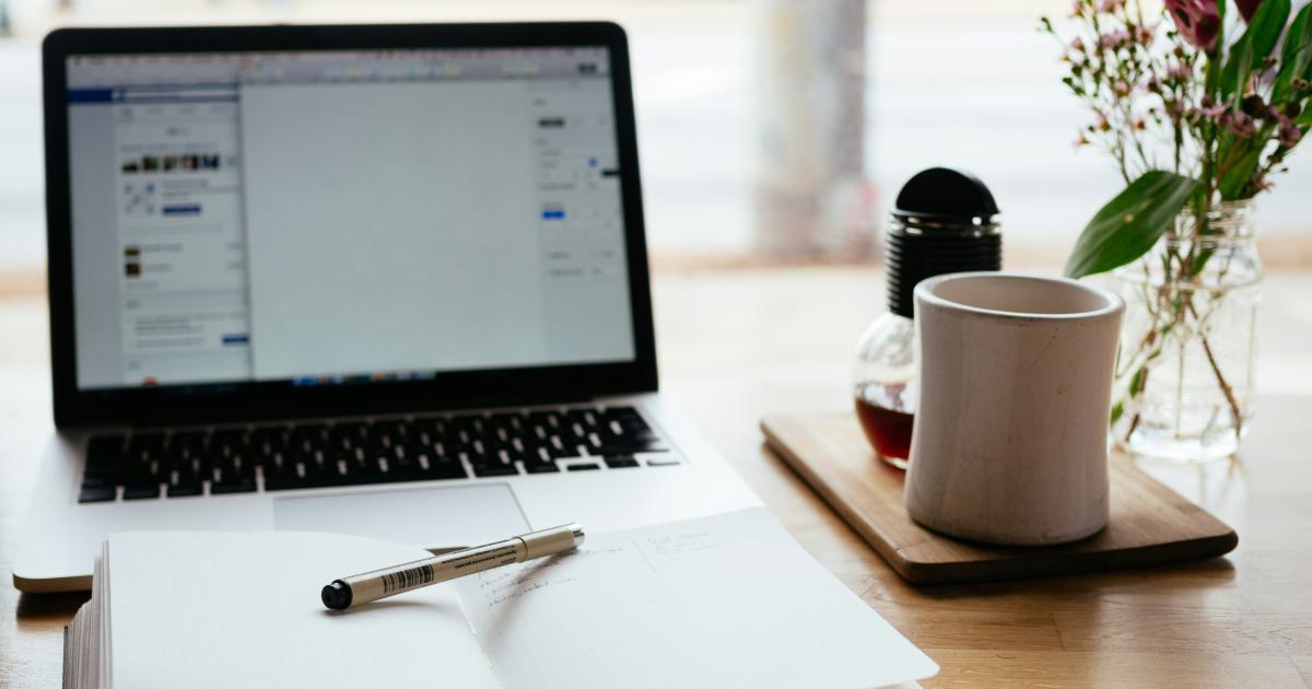 Writing Content on a Laptop