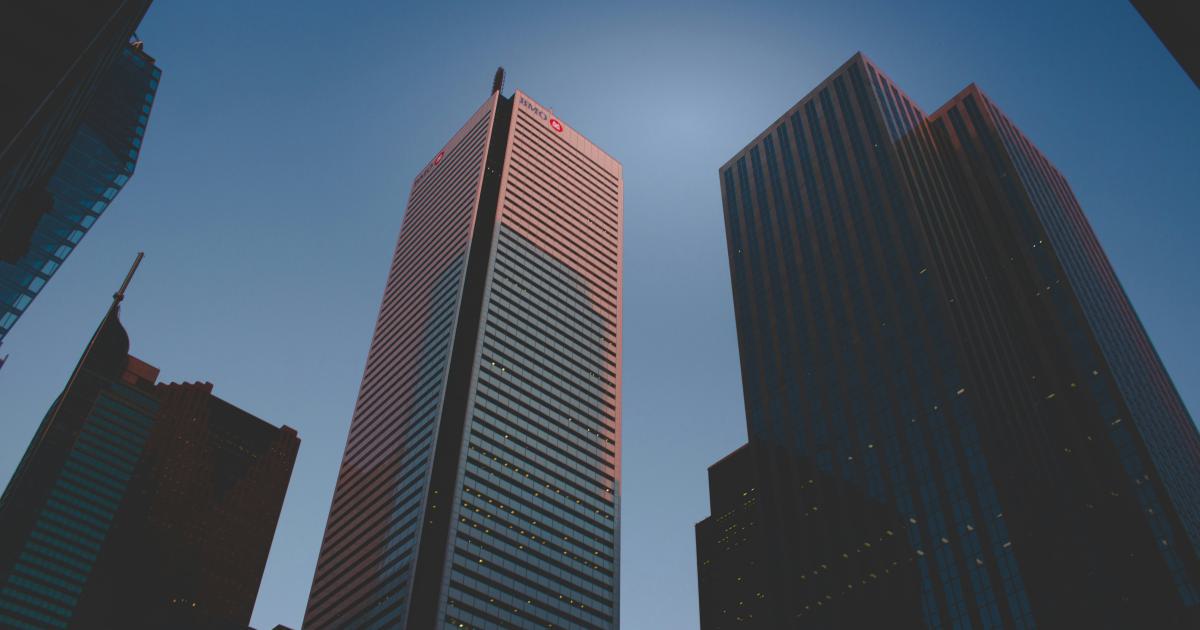 Skyscraper Overlooking City