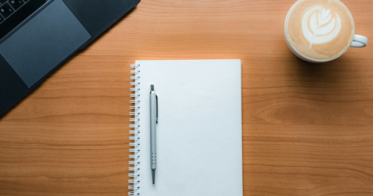 Laptop and Notepad