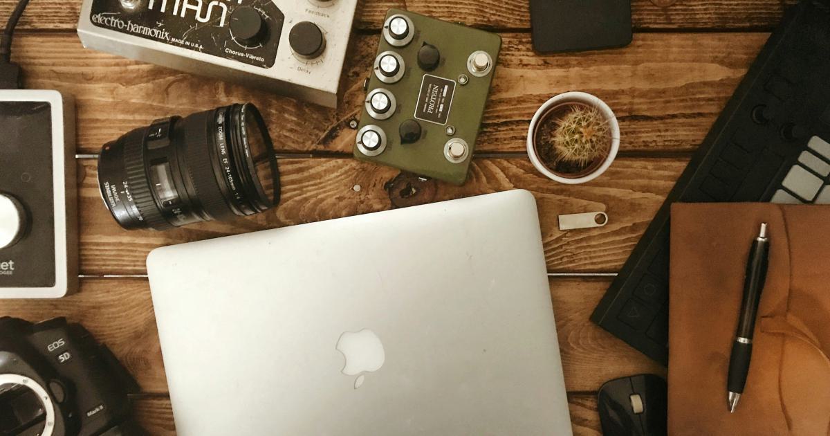 Writer working on laptop