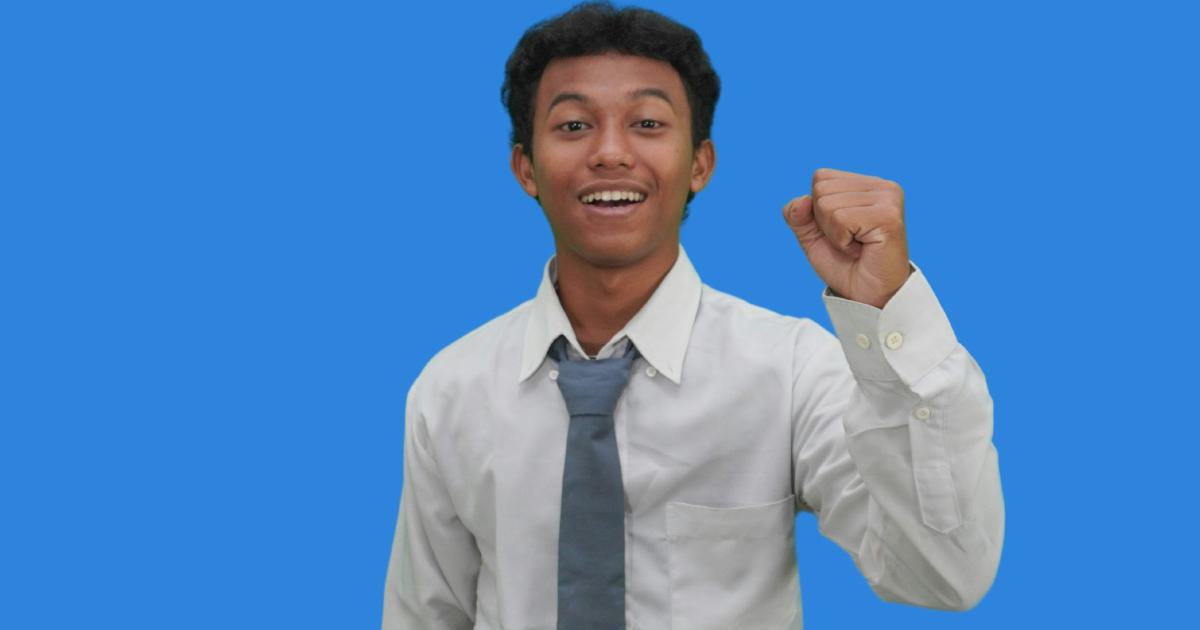 Successful Businessman Celebrating