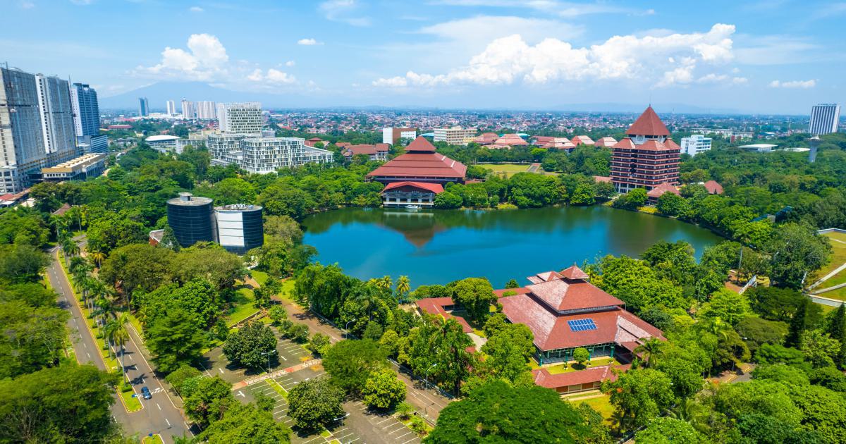 University Campus Aerial View