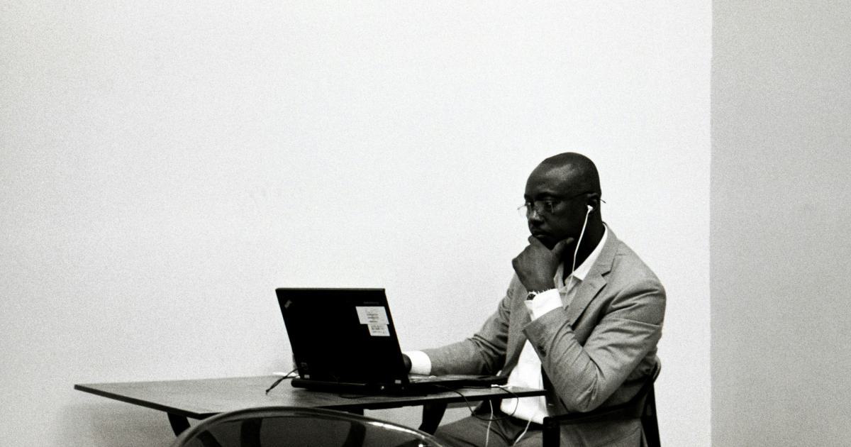 Businessman Analyzing Data