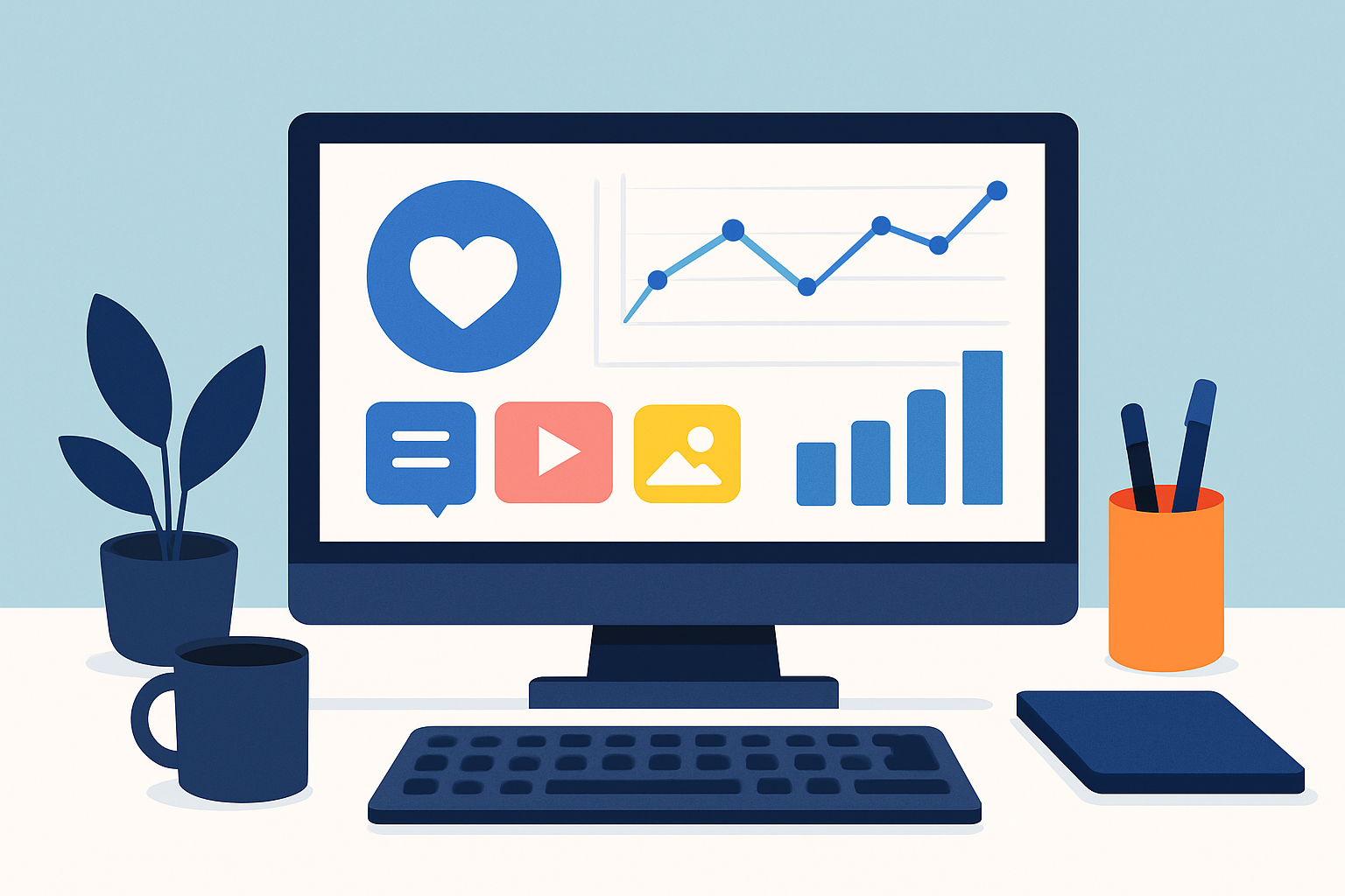 Social media dashboard displaying content engagement and amplification metrics