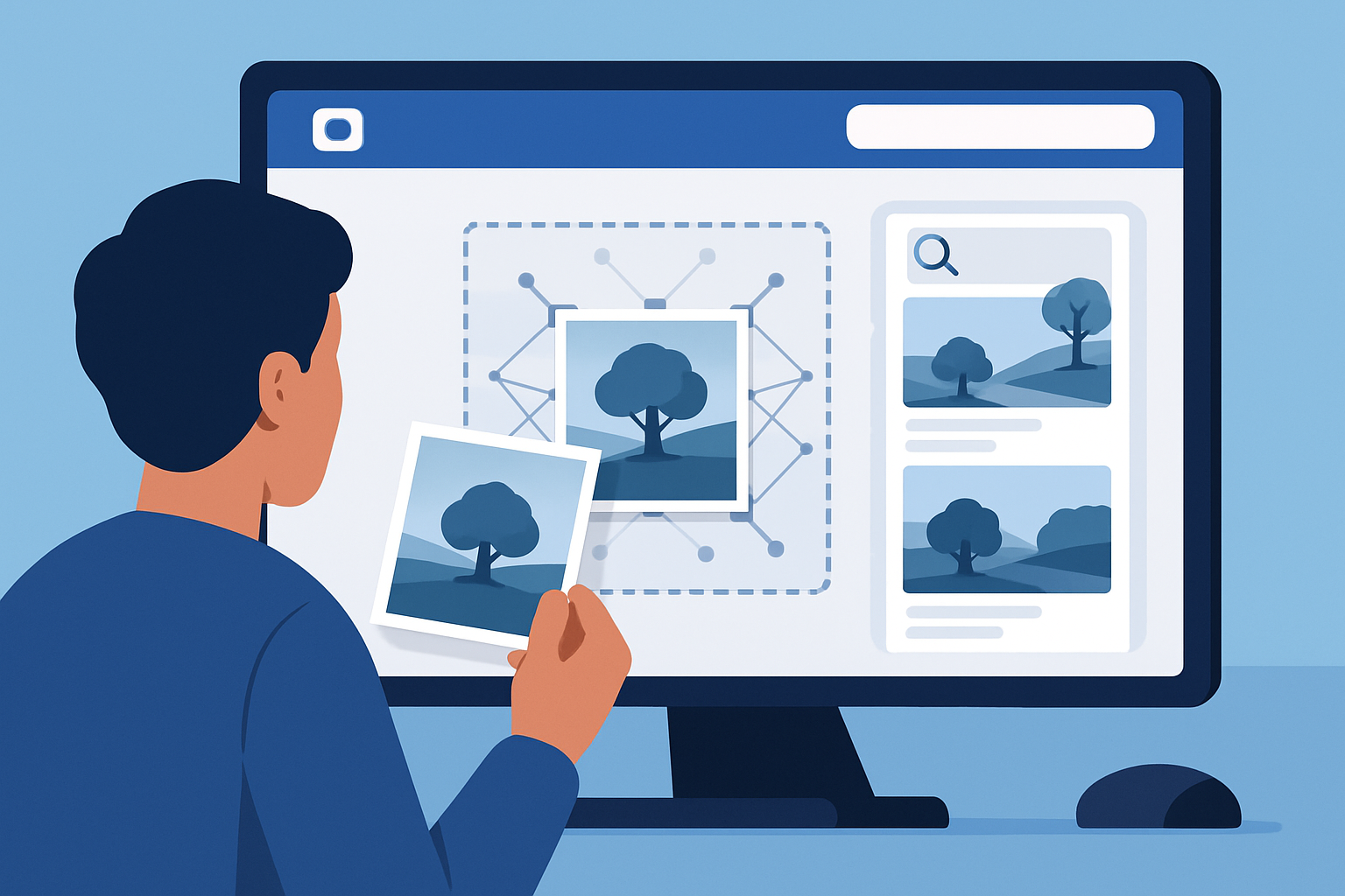 Illustration of Facebook