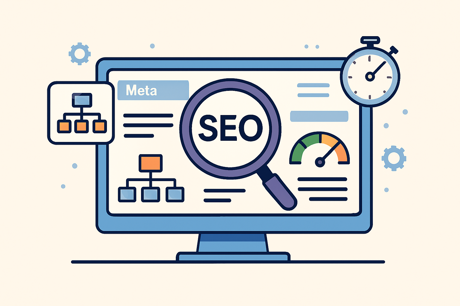 Dashboard illustrating key on-page SEO elements essential for B2B keyword ranking success.